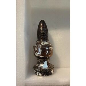 Vintage Avon Bottle Bishop Chess Piece Amber Aftershave Perfume Cologne